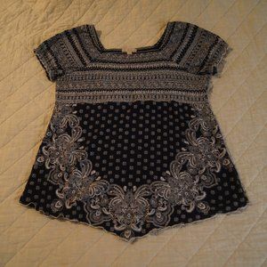 DB Est 1962 Bandana Print Smocked Shirred Top XL